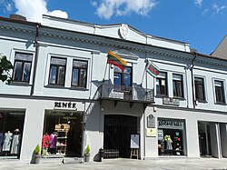 LŠS būtinės fasadas, Laisvės al.34, Kaunas, Lietuva