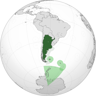 Argentina žemėlapyje