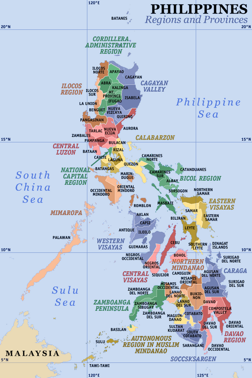 Filipinų regionai ir provincijos