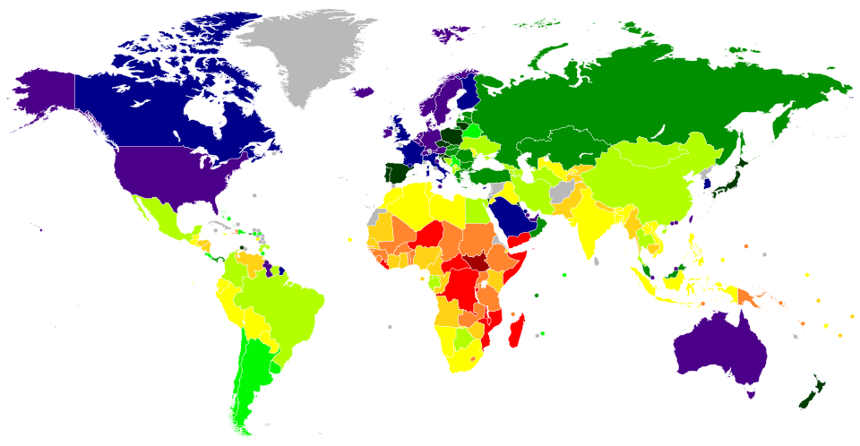 Sąrašas:Šalys pagal BVP vienam gyventojui